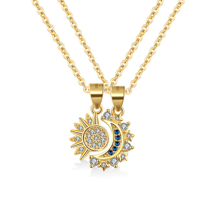 Collier lune et soleil