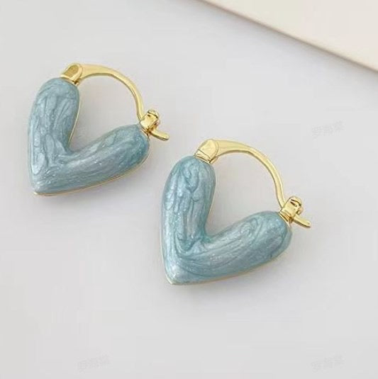 Boucles d’oreilles le bleu