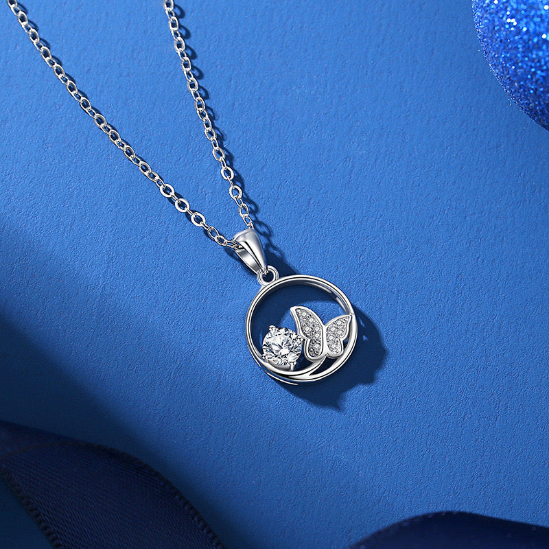 Collier Papillon de neige