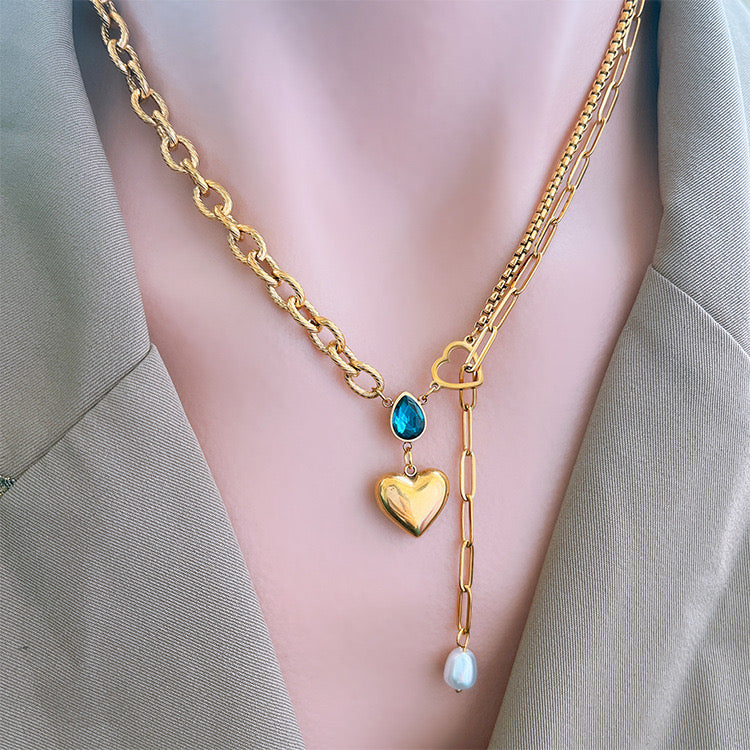 Collier Bleu du Coeur