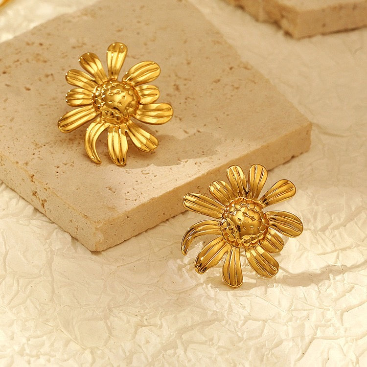 Boucles d’oreilles tournesols