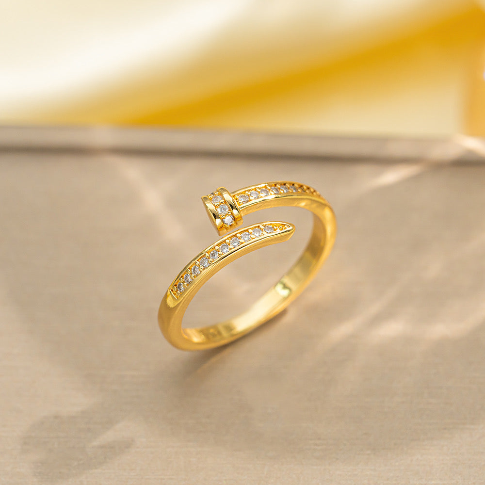 Bague Le clou Doré